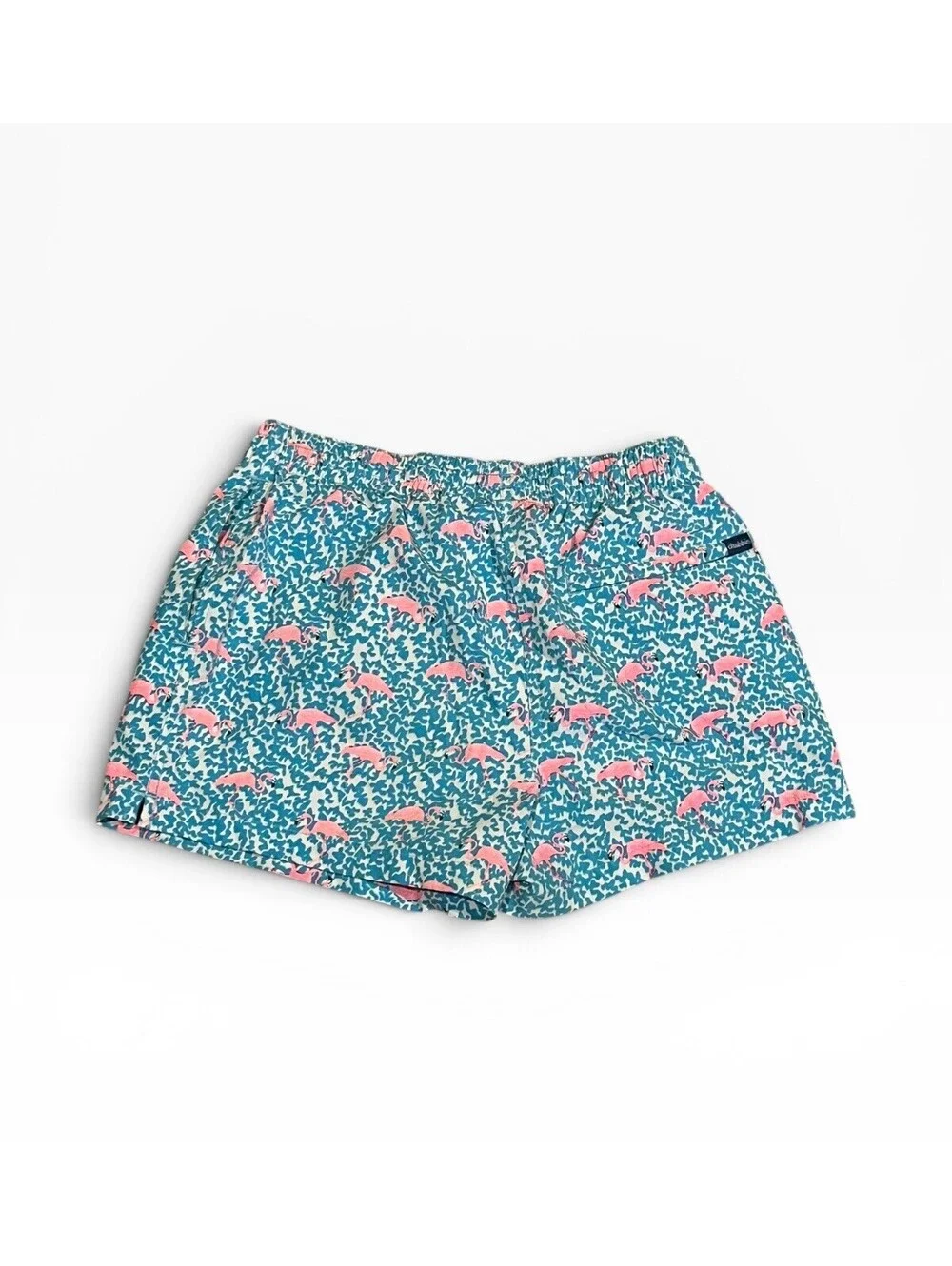 Chubbies Domingos Are for Flamingos Swim Trunks Men’s M 4” Lined